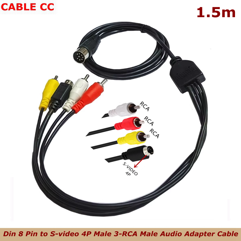 Musical Instrument Videos - Din 8 Pin to S-video 4P