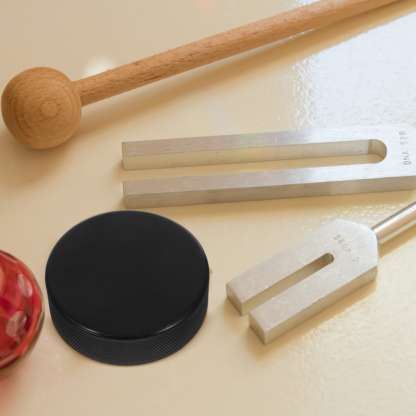 Musical Instrument Harmony - Noise-Free Rubber Tuning Fork Activator Puck