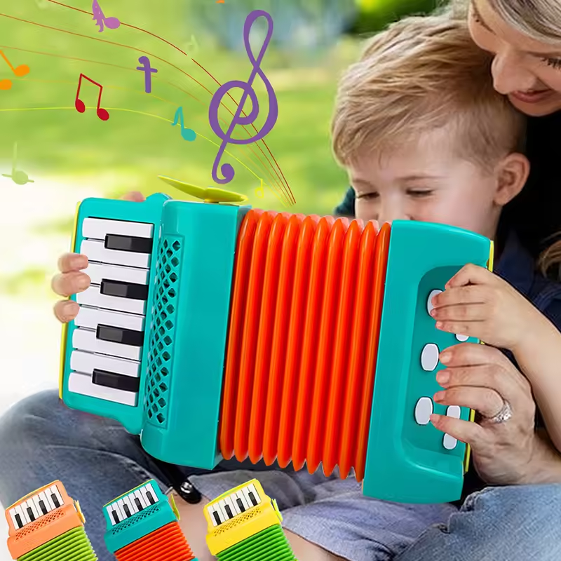 Musical Instruments Game - Kid Accordion Toy 10 Keys 8