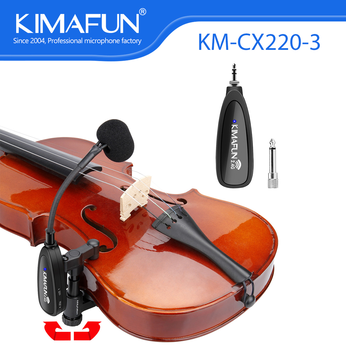 Musical Instrument Videos - KIMAFUN 2.4G Musical Instrument Wireless Microphone