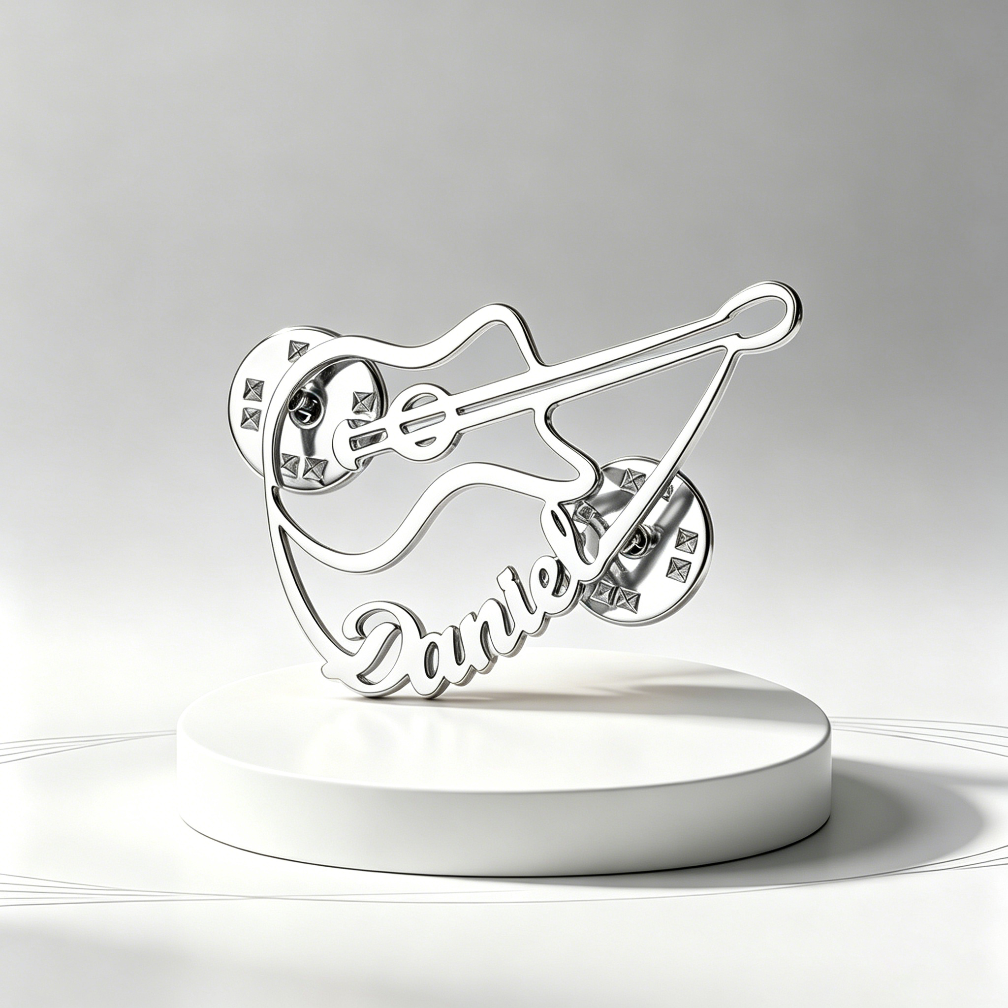 Custom Violin Pin Brooch Stain - Musical Instrument And Name のレビューと価格