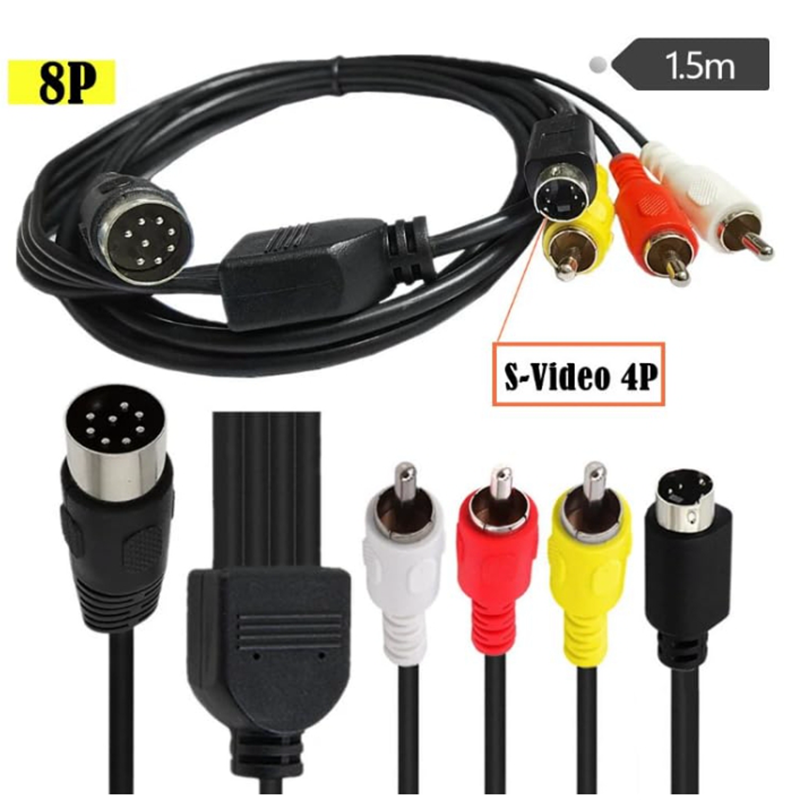 Din 8 Pin to S-Video 4pin Male - Musical Instrument Videos のレビューと価格