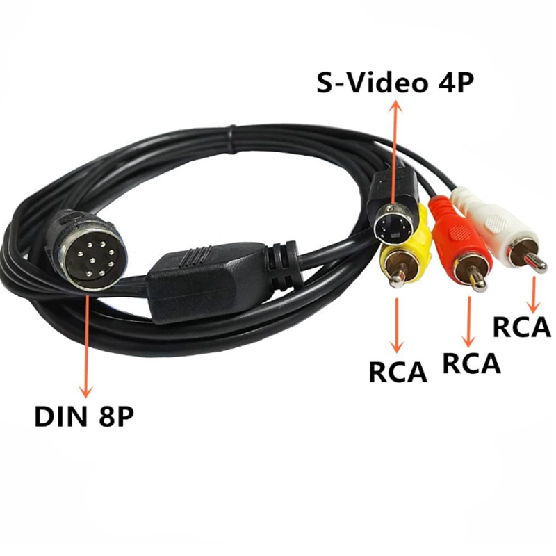 Din 8 Pin to S-Video 4pin Male - Musical Instrument Videos のレビューと価格