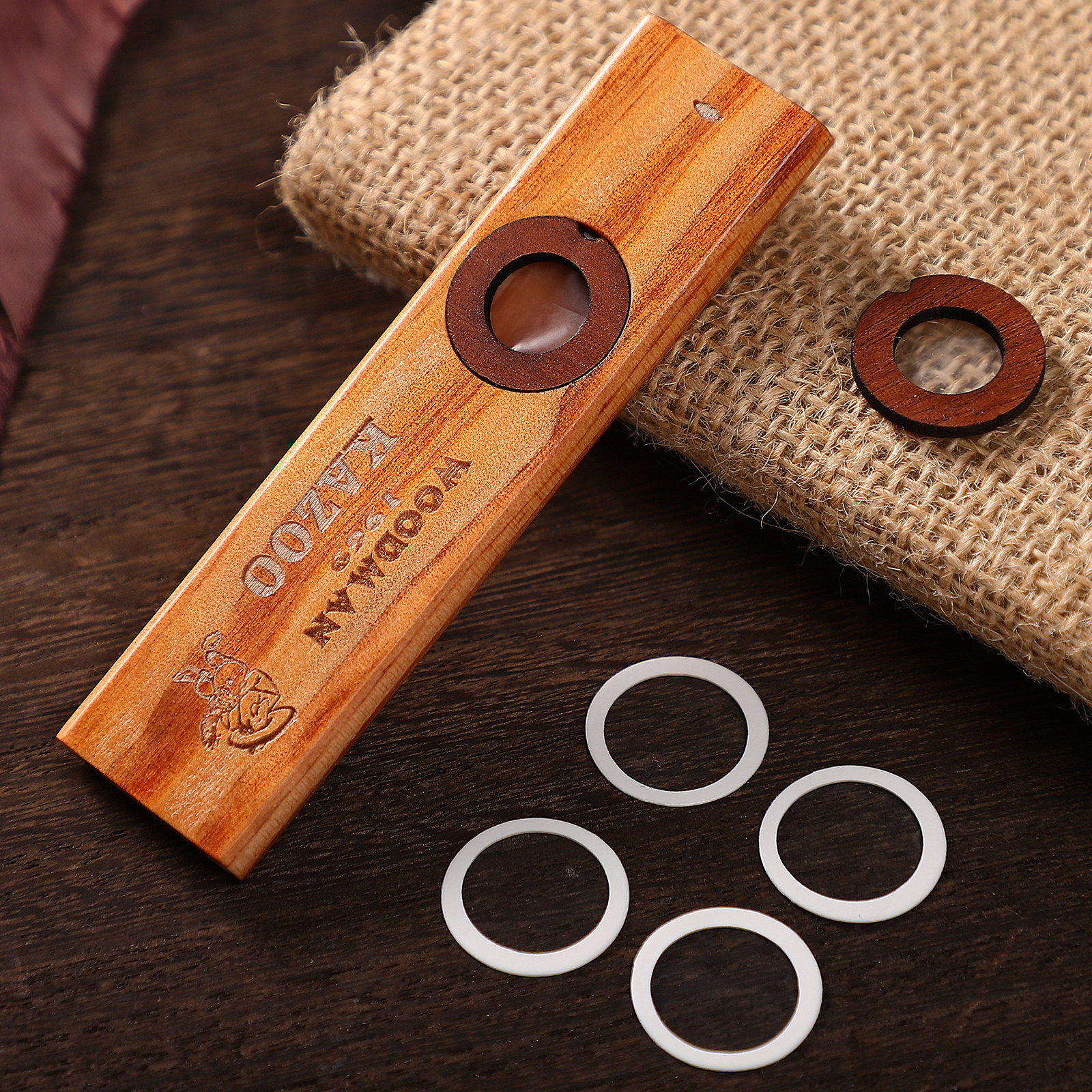 1Set Wooden Kazoo Premium Soli - Musical Instrument Easy To Learn For Adults のレビューと価格