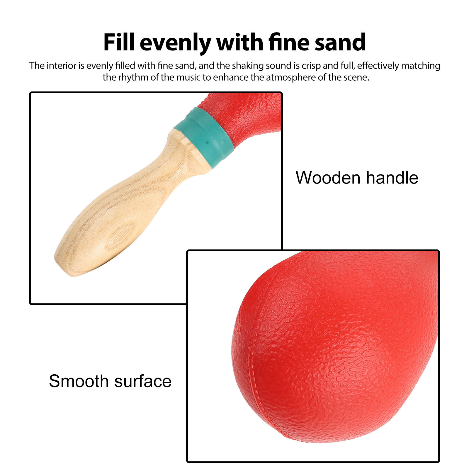 1Pair Plastic Maracas Sand Ham - Musical Instruments Game のレビューと価格