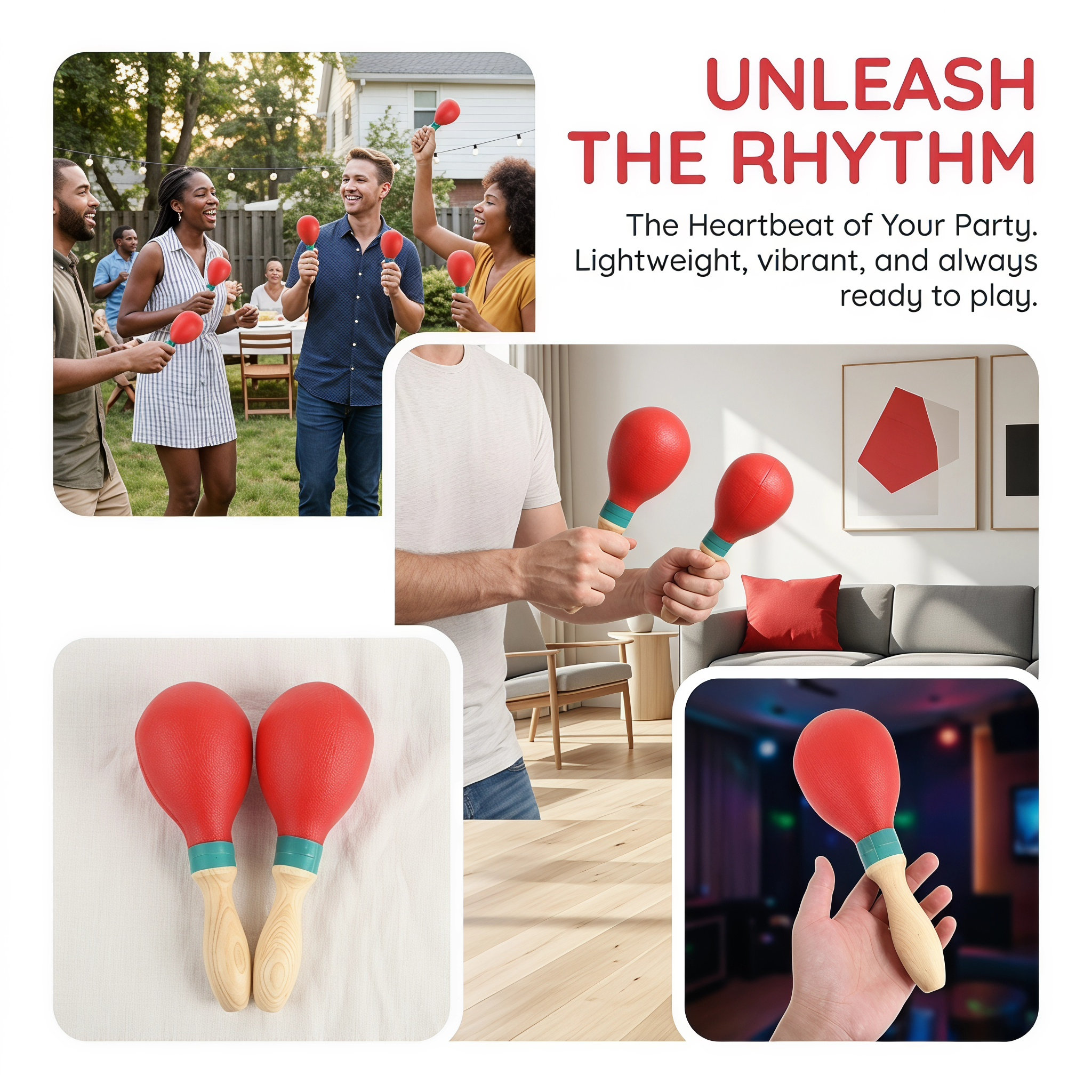 1Pair Plastic Maracas Sand Ham - Musical Instruments Game のレビューと価格