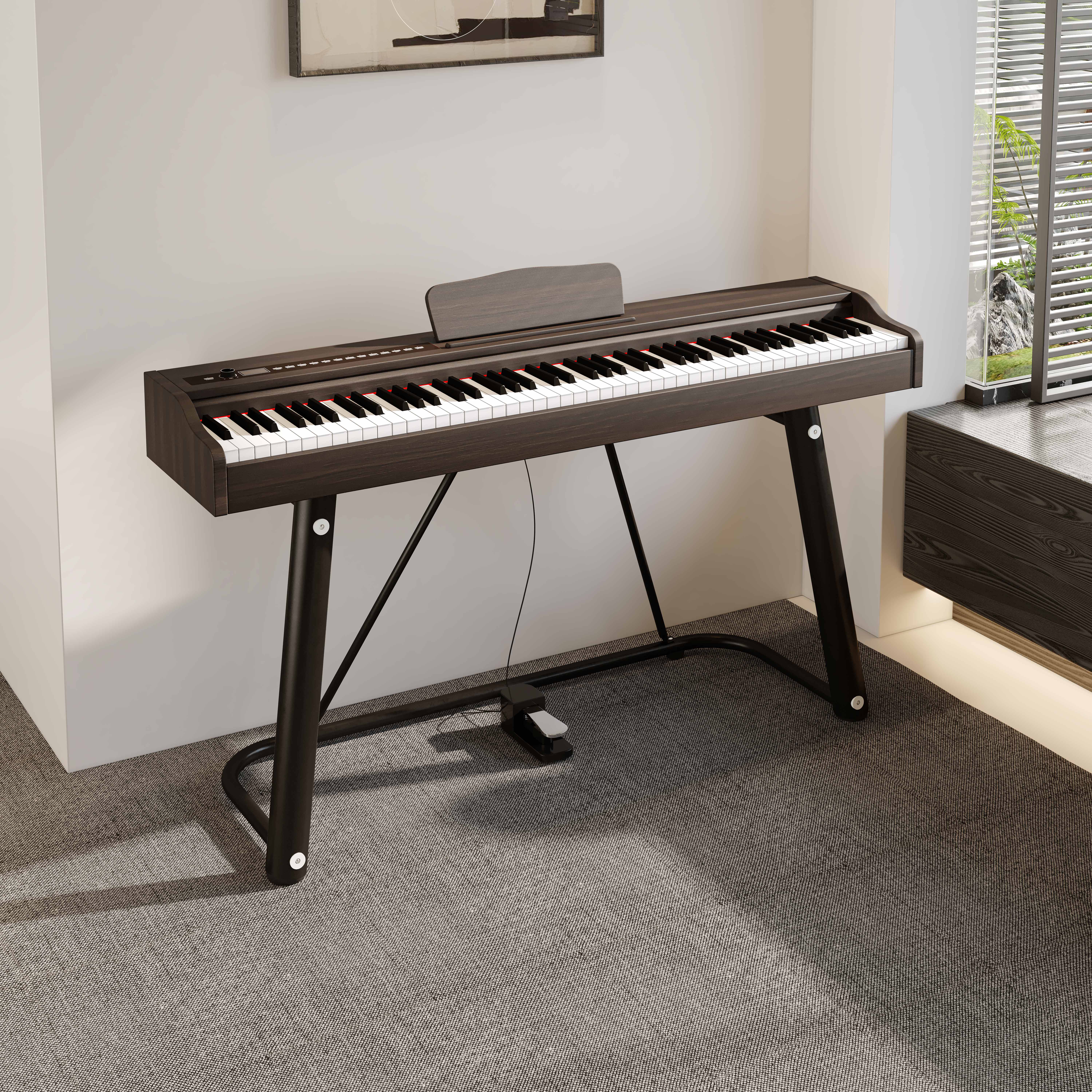 Upright Digital Piano 88 Weigh - Musical Instrument Keyboard Price のレビューと価格
