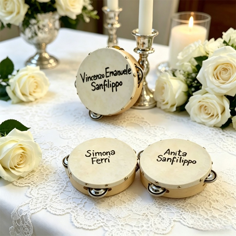 3/5PCS ﻿ Wedding Tambourine Dr - Musical Instrument And Name のレビューと価格