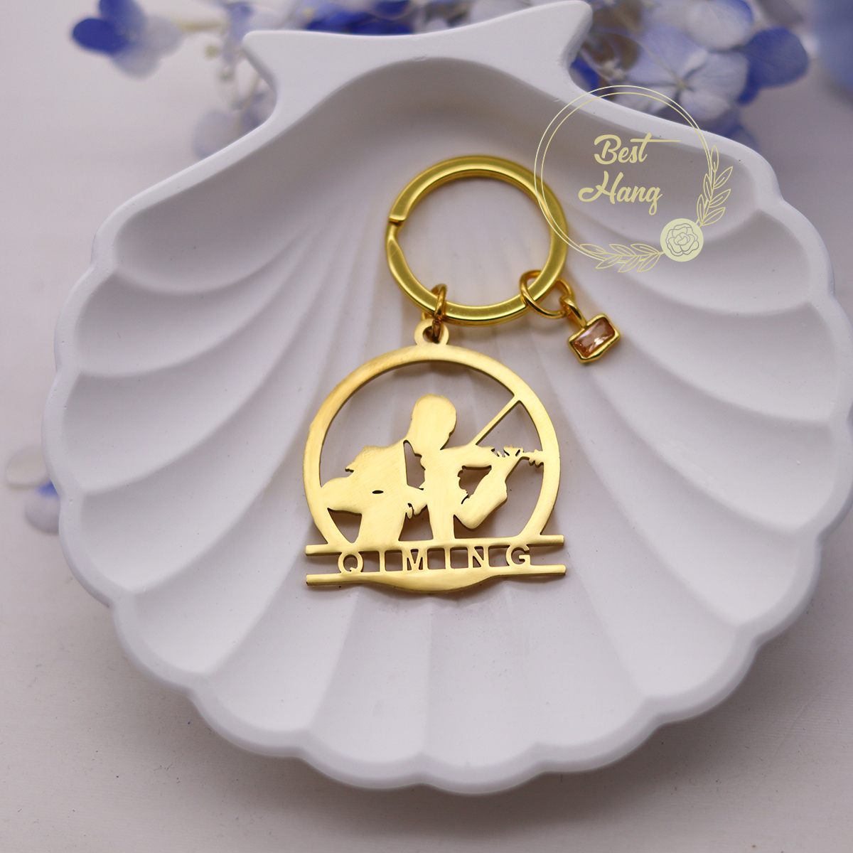 Custom Name Birthstone Pendant - Musical Instrument And Name のレビューと価格