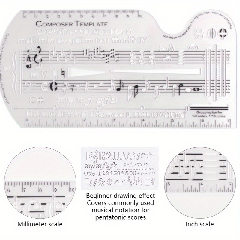 Multifunctional Five Line Staf - Musical Instrument In Drawing のレビューと価格