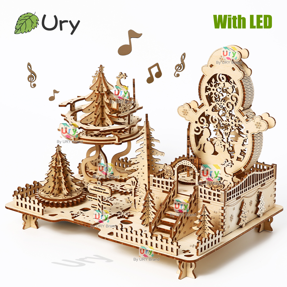 3D Wooden Puzzle Christmas Amu - Musical Instrument Park のレビューと価格