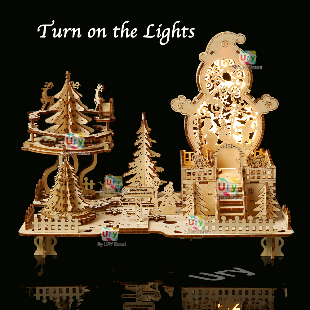 3D Wooden Puzzle Christmas Amu - Musical Instrument Park のレビューと価格