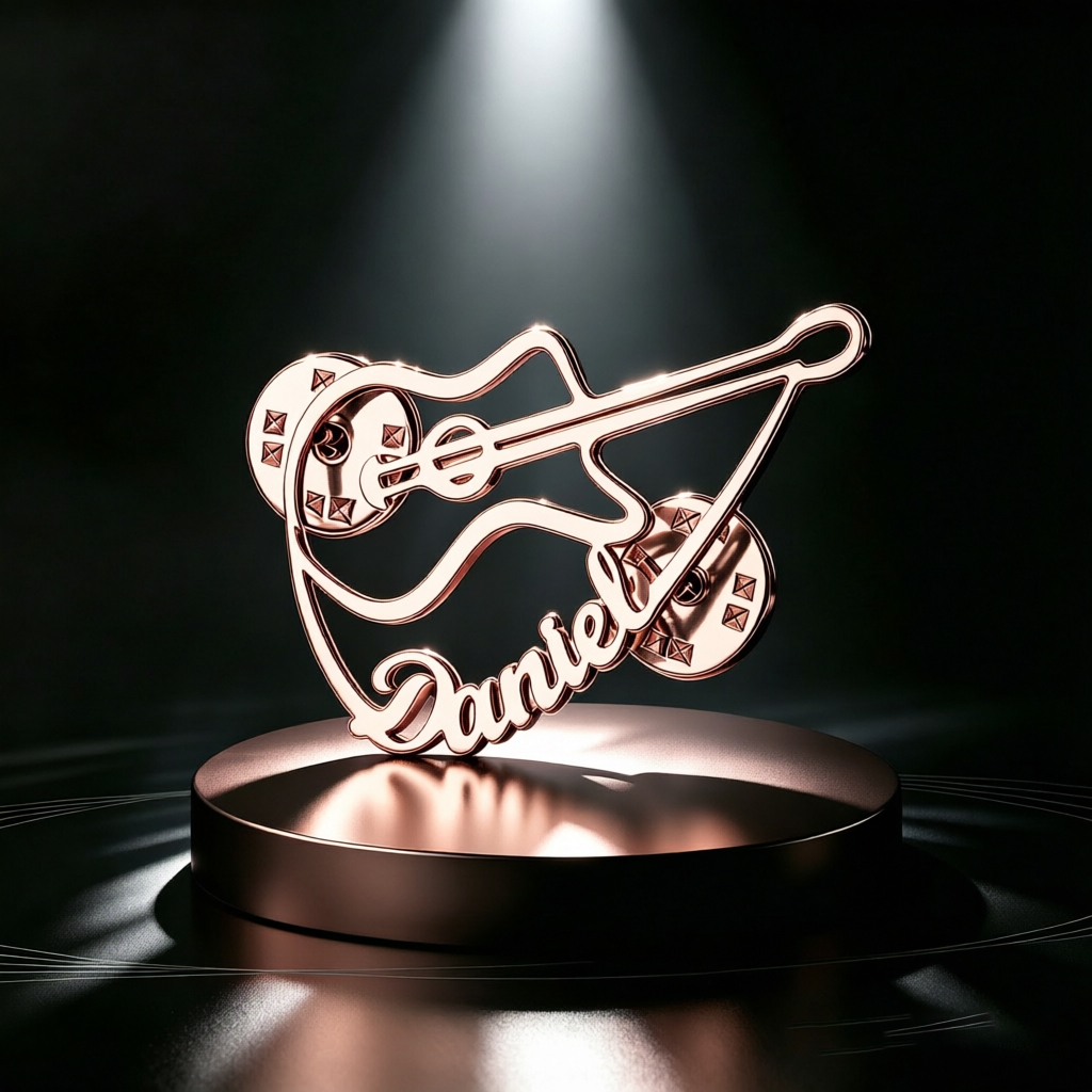 Personalized Violin Brooch Cus - Musical Instrument And Name のレビューと価格