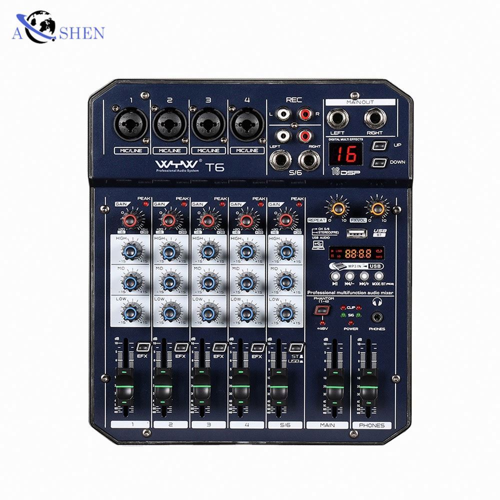 AOSHEN Audio Mixer for DJ Musi - Musical Instrument Videos のレビューと価格