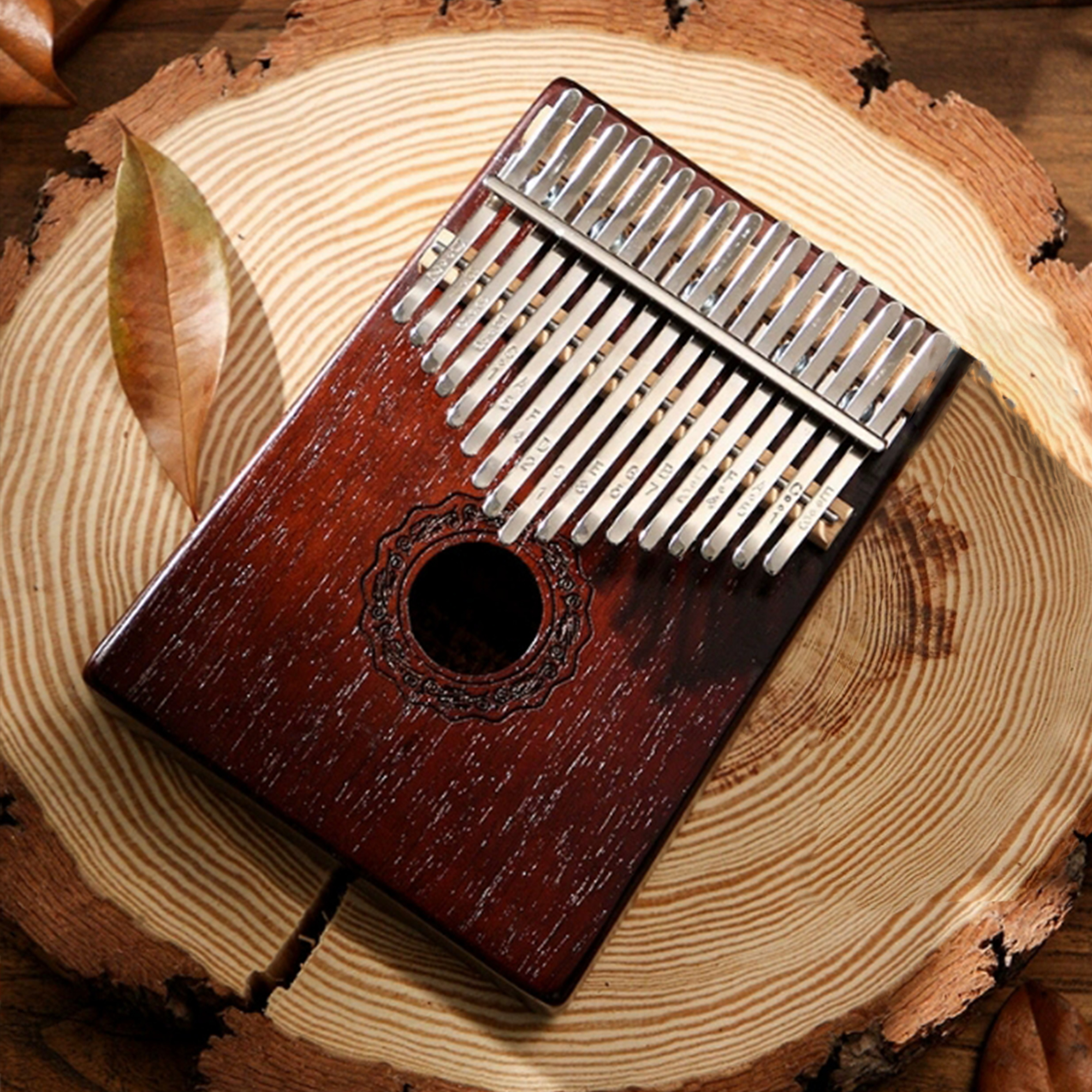 17 Key Portable Kalimba Thumb  - Musical Instrument Easy To Learn For Adults のレビューと価格