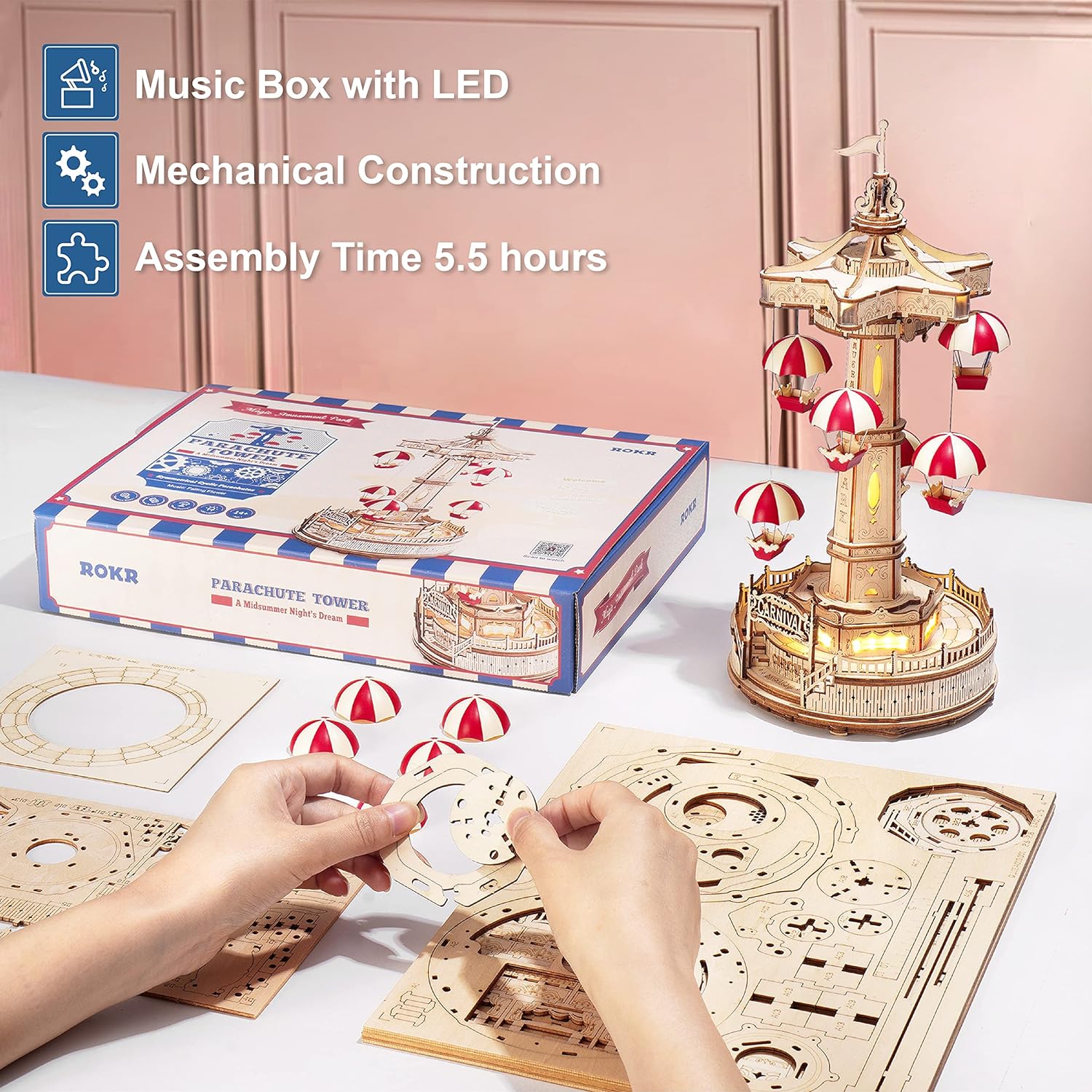 Robotime ROKR Magic Amusement  - Musical Instrument Park のレビューと価格