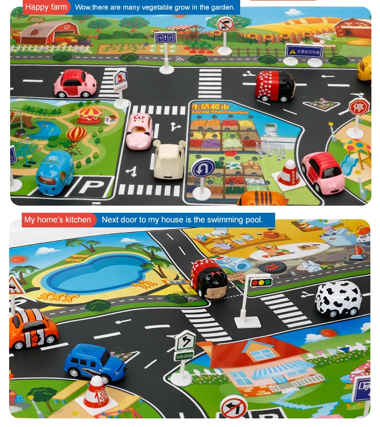 Baby Play Mat City Traffic Car - Musical Instrument Park のレビューと価格