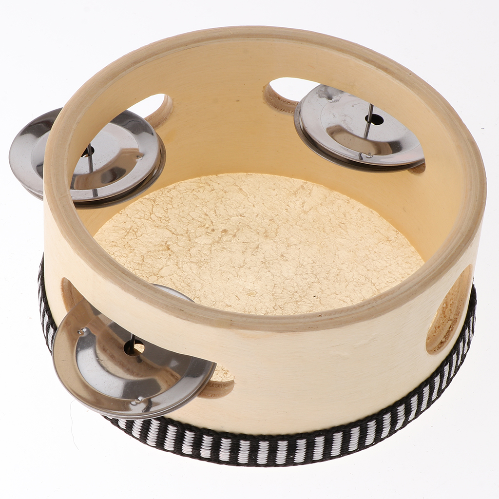 4/6inch Hand Held Wooden Tambo - Musical Instruments Game のレビューと価格