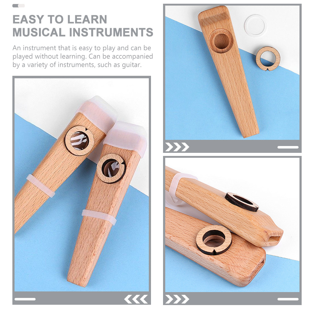1Set Wooden Kazoo Musical Inst - Musical Instrument Easy To Learn For Adults のレビューと価格