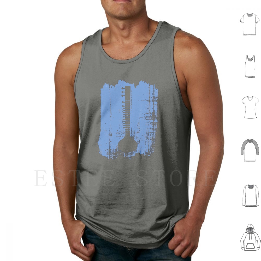 Indian Sitar Tank Tops Vest Id - Musical Instrument Sitar のレビューと価格
