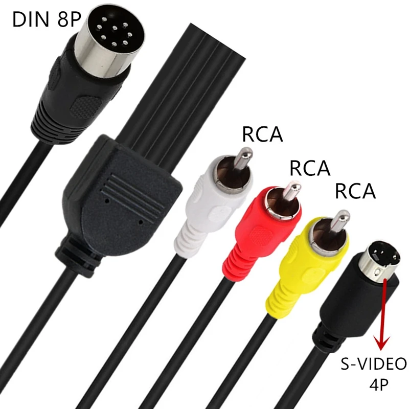Din 8 Pin to S-video 4P Male 3 - Musical Instrument Videos のレビューと価格