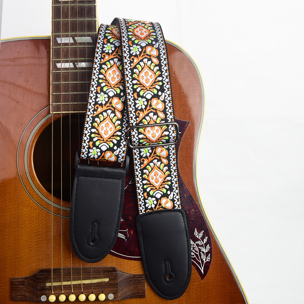 Adjustable Guitar Strap Embroi - Musical Instrument Bass のレビューと価格