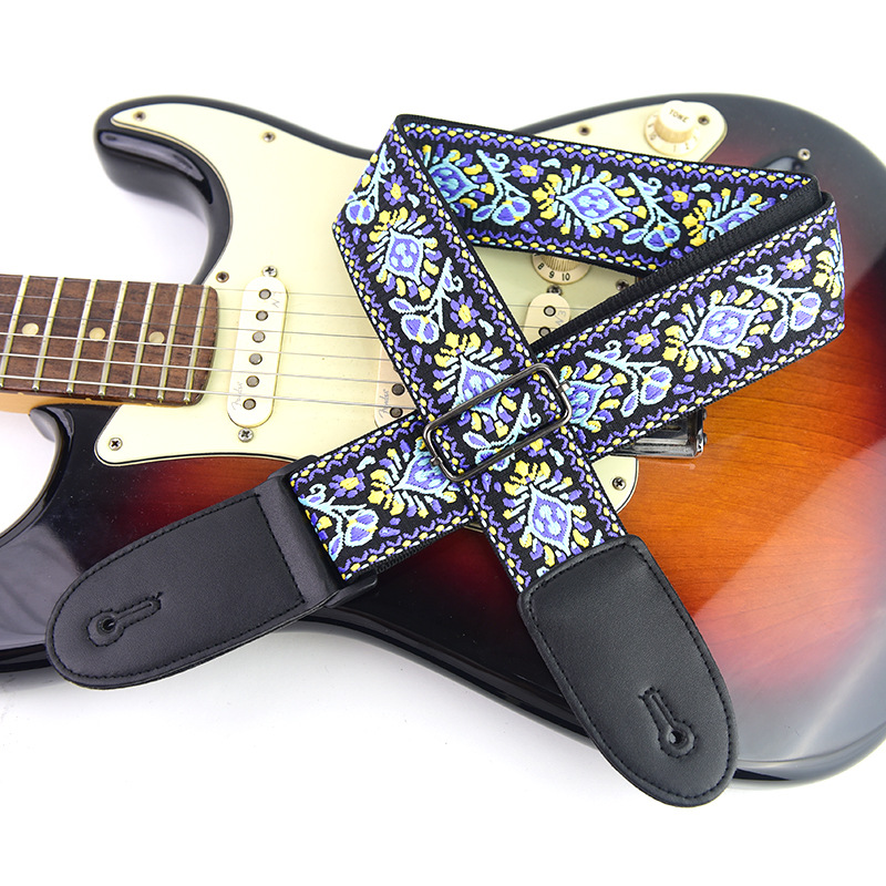 Adjustable Guitar Strap Embroi - Musical Instrument Bass のレビューと価格