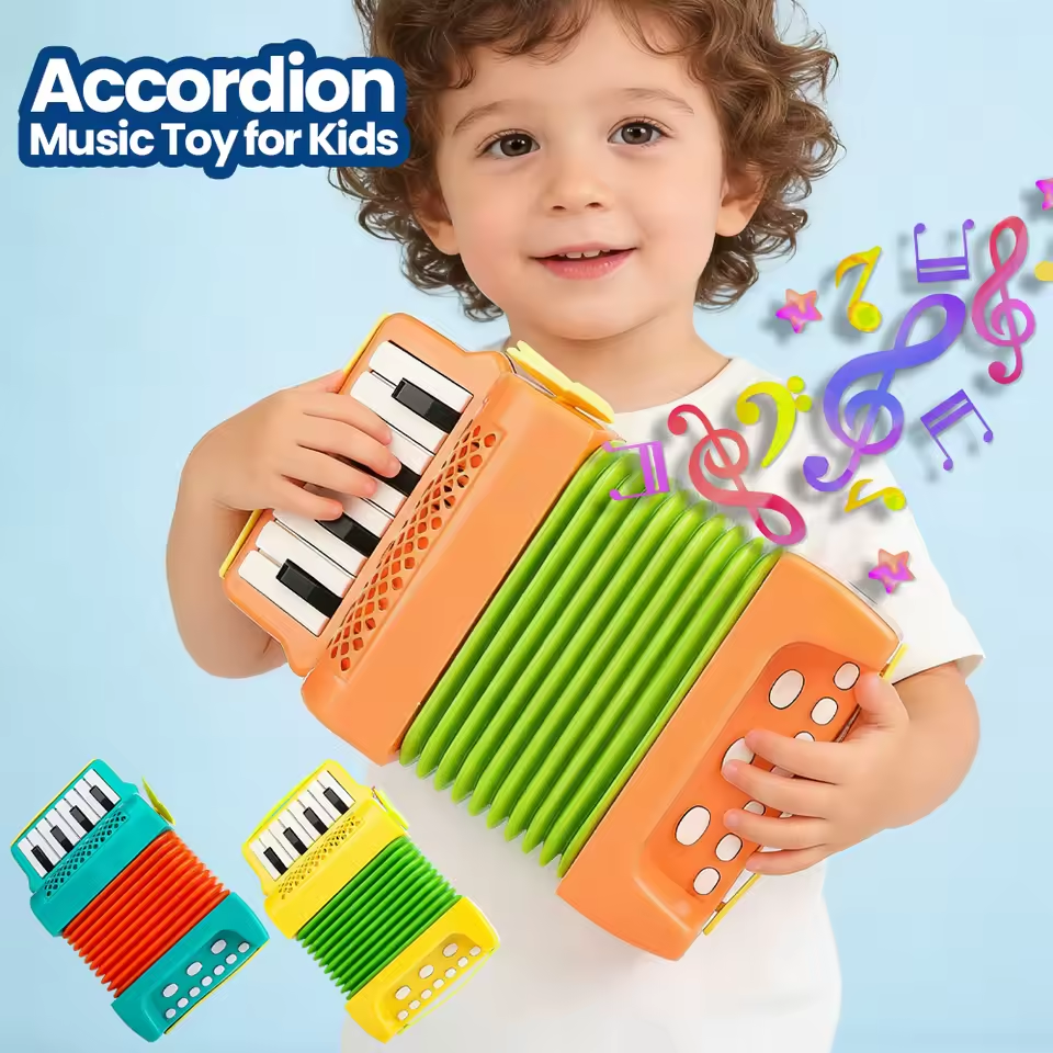 Kid Accordion Toy 10 Keys 8 Ba - Musical Instruments Game のレビューと価格